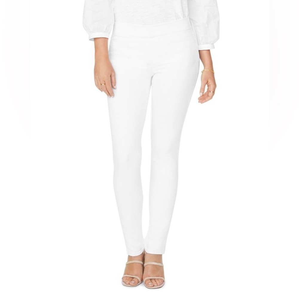 NWT NYDJ Pull On Skinny Jeans *flaw in Optic White Denim | 16